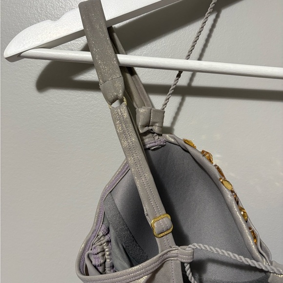 Marlies Dekkers Flic & Flac Sun-kissed Gold One Piece Plunge Top Swimsuit - Picture 10 of 17